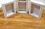 Picture frames - set of 3 white picture frames, thick and solid Carousel 1