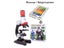 Microscope Kit Lab With LED Phone Holder For School Science Toys Carousel 1