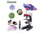 Microscope Kit Lab With LED Phone Holder For School Science Toys Carousel 3