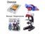 Microscope Kit Lab With LED Phone Holder For School Science Toys Carousel 4