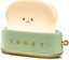 Desk Decor Toaster Lamp, Rechargeable Small Lamp with Smile Face Toast Bread Carousel 1