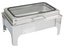 Food Warmer Chafing Dish with Soft Close Clear Glass Lid - 1/1GN Size S/S Carousel 4