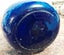 COBALT BLUE GLASS BODY WINE PITCHER C 1863-83 . PEWTER TOP. Carousel 7