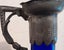 COBALT BLUE GLASS BODY WINE PITCHER C 1863-83 . PEWTER TOP. Carousel 11