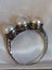Late Victorian Handmade Natural 3-Pearl 8mm Ring Carousel 3