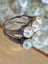 Late Victorian Handmade Natural 3-Pearl 8mm Ring Carousel 4
