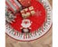 35 Inch Christmas Tree Skirt Xmas Party Tree Mat with Santa Claus Deer Christ Carousel 1