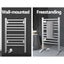 Devanti Electric Heated Towel Rail Rack 10 Bars Freestanding Clothes Dry Warmer Carousel 5
