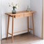 Natural Solid Oak Console Table Carousel 1