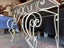 Quality Coated Wrought Iron French Style Stone Top Console Table Carousel 10