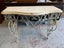 Quality Coated Wrought Iron French Style Stone Top Console Table Carousel 6