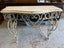 Quality Coated Wrought Iron French Style Stone Top Console Table Carousel 16