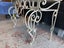 Quality Coated Wrought Iron French Style Stone Top Console Table Carousel 18