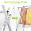 Foldable Clothes Rack Garment Laundry Drying Airer with Wheels Carousel 8
