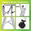 Foldable Clothes Rack Garment Laundry Drying Airer with Wheels Carousel 9