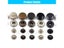 25Sets 831/633/655 Snap Fasteners Metal Snaps Press Button Studs Optional Tool Carousel 7