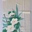 Vintage Japanese Cream Silk Floral Fabric Piece Kimono Panel Carousel 8