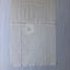 Vintage Japanese Cream Silk Fabric Piece Kimono Panel White Flower Carousel 4