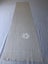 Vintage Japanese Cream Silk Fabric Piece Kimono Panel White Flower Carousel 8