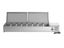 1.8m Chilled Salad Bar with Lids - 8 x 1/3GN - Stainless Steel Bench Top Carousel 1