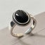 925 Sterling Silver Adjustable Black Onyx Ring "Olga" Carousel 7