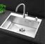 Stainless Steel Sink Single Bowl Kitchen With Tap Sink Soap Dispenser Drain Rack Carousel 1
