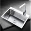 Stainless Steel Sink Single Bowl Kitchen With Tap Sink Soap Dispenser Drain Rack Carousel 2