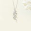 925 Sterling Silver CZ Leaf Necklace | 26x7mm | 45cm | Gift Boxed Carousel 3