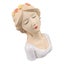 decorative flower head girl vase woman head planter modern style shy girl Carousel 6