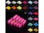 100pcs/pack Beauty Popular False Acrylic Nail Tips Plastic (1-29) Color False Carousel 3