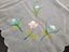 Vintage Sheer Nylon Food Cover Hand Painted Japan Carousel 3