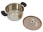 20cm Stainless Steel Stock Pot with Smoked Glass Lid Carousel 3