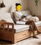 Seattle Solid Oak Sofa Bed Carousel 4