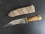 Antique African Tribal Dagger Knife With Snakeskin Sheath Carousel 1