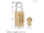 Outdoor Lock No Key 4 Digit Combination Coded Padlock Waterproof Rustproof Carousel 1