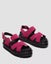 Dr. Martens Voss II Sandal - Fuchsia Pink Greasy Suede Carousel 4