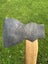 $1 reserve. fully restored “stiletto” embossed hewing axe / hatchet. (R/handed) Carousel 10