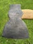 $1 reserve. fully restored “stiletto” embossed hewing axe / hatchet. (R/handed) Carousel 16