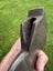 $1 reserve. Nice shape “stiletto” stamped hewing axe /hatchet head (R/handed) Carousel 12