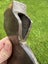 $1 reserve. Nice shape “stiletto” stamped hewing axe /hatchet head (R/handed) Carousel 13