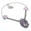 Lepidolite & Rose Quartz Solid 925 Sterling Silver Necklace Carousel 1