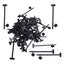 universal cable tie buckle plastic rivet tie buckle 50PCS Universal Cable Tie Carousel 5