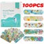 100Pcs Kids Bandages Bulk Kids Cute Cartoon Bandages Flexible Adhesive Strips Carousel 3