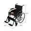 24In Self Propelled Foldable Steel Wheelchair - Black Carousel 3
