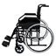 24In Self Propelled Foldable Steel Wheelchair - Black Carousel 5