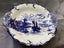Antique Victorian Blue Flow 1896 large ceramic serving tray Carousel 1