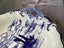 Antique Victorian Blue Flow 1896 large ceramic serving tray Carousel 4