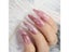 Extra Long STILETTO False Nails Pre-designed Curved Pink Marble Press On Nails Carousel 9