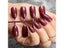 True Color Fashion Fake Nails Jujube Dark Red Stiletto Press On Nails DIY Carousel 7