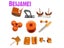 BEIJAMEI Automatic Orange Juicer Spare Parts / Spare Parts For Lemon Orange Carousel 3